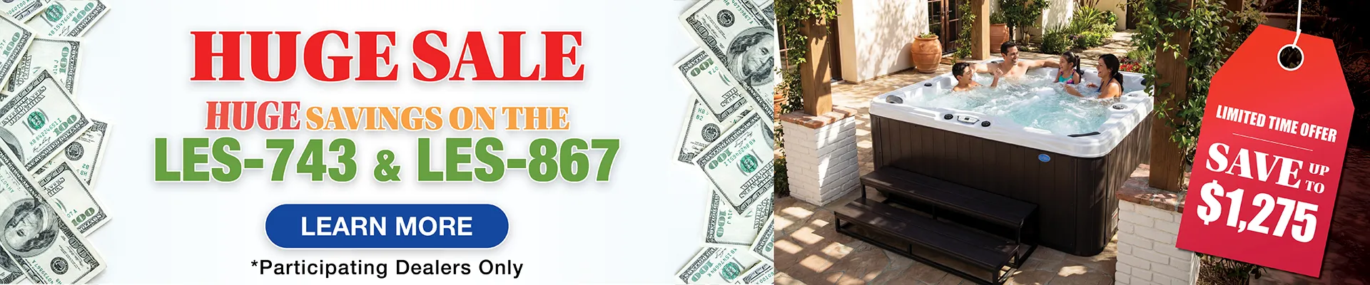 Calspas hot tub being used in a family setting - Alpharetta